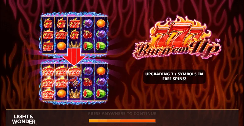 777 Burn 'Em Up skjámynd