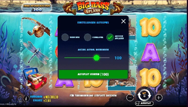 Big Bass Splash skjámynd