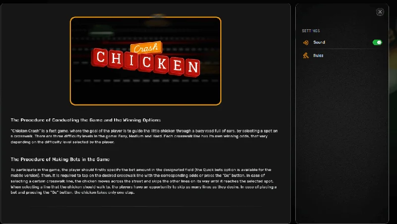 Chicken Crash skjámynd