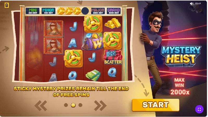 Mystery Heist skjámynd