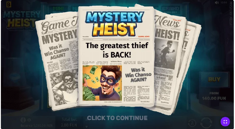 Mystery Heist skjámynd