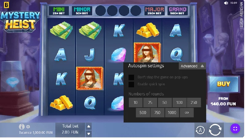 Mystery Heist skjámynd