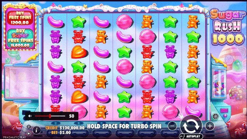 Sugar Rush 1000 skjáskot