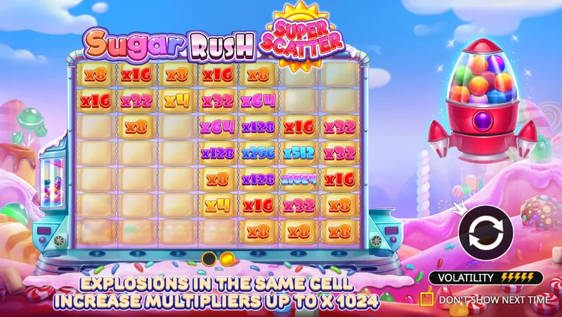 Sugar Rush Super Scatter skjámynd