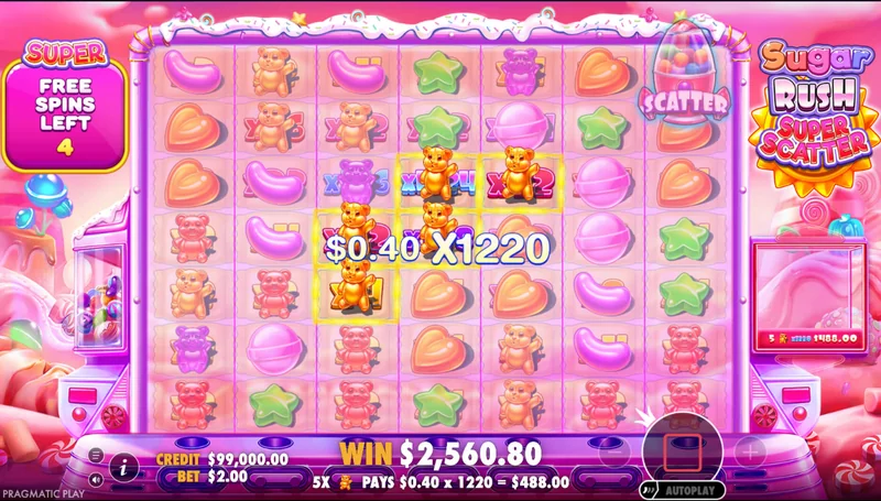 Sugar Rush Super Scatter skjámynd