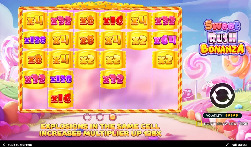 Sweet Rush Bonanza skjámynd