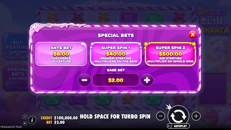 Sweet Rush Bonanza skjámynd