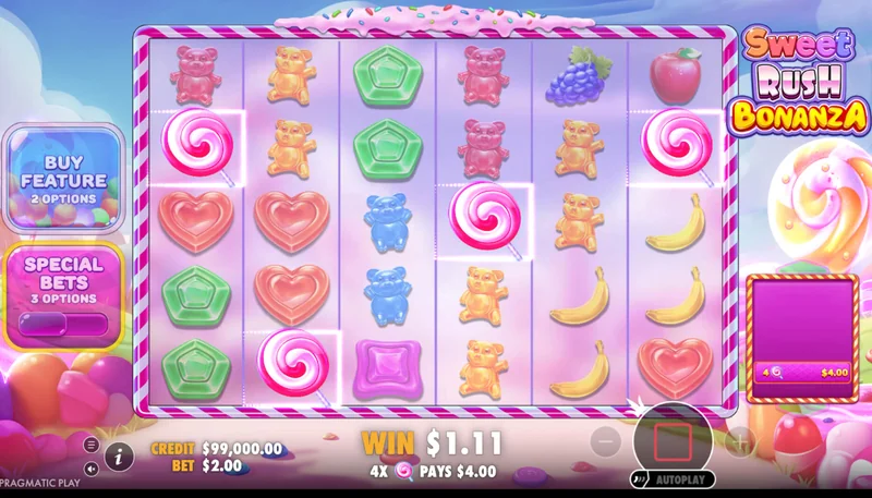 Sweet Rush Bonanza skjámynd