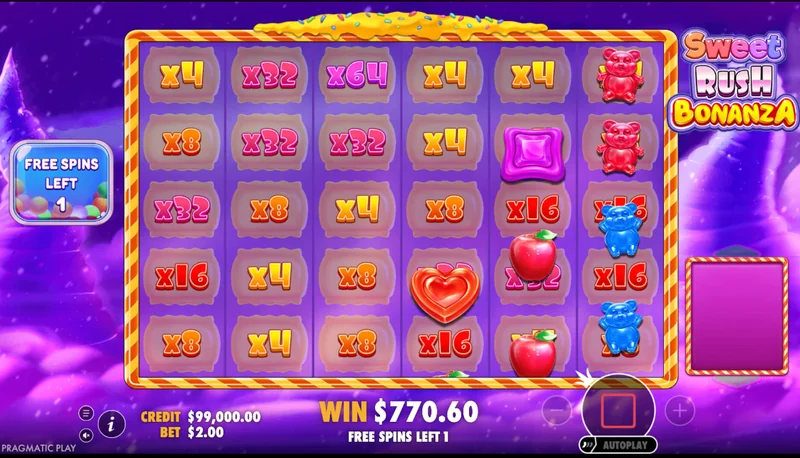 Sweet Rush Bonanza skjámynd