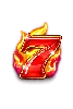 777 Burn 'Em Up Single Seven 7 tákn