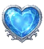 Divine Queen Heart of Ice blátt hjarta tákn