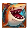 Razor Shark Appelsínugulur Hákarl Tákn