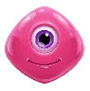 Reactoonz 100 Fjólublátt Eineygða Tákn