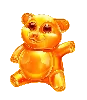 Sweet Rush Bonanza appelsínugult gúmmíbjörn tákn